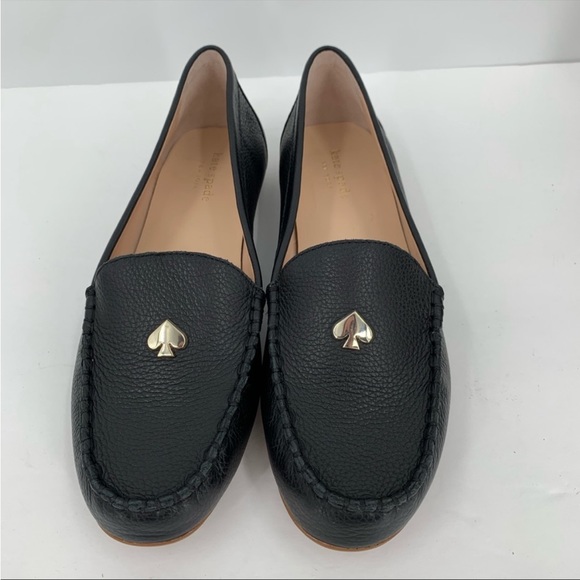 kate spade Shoes - Kate Spade Carly black leather Loafers sz 9